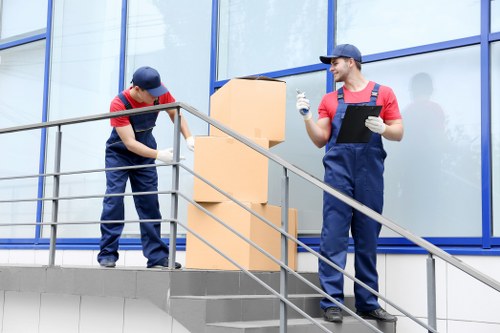 Professional Wennington man with van preparing for a careful move