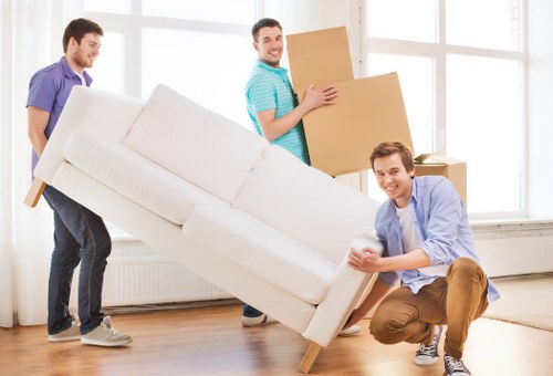 Packing and preparing items for a man and van removal in Wennington