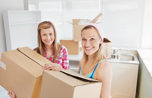 Preparing boxes and furniture for a man and van move in Wennington